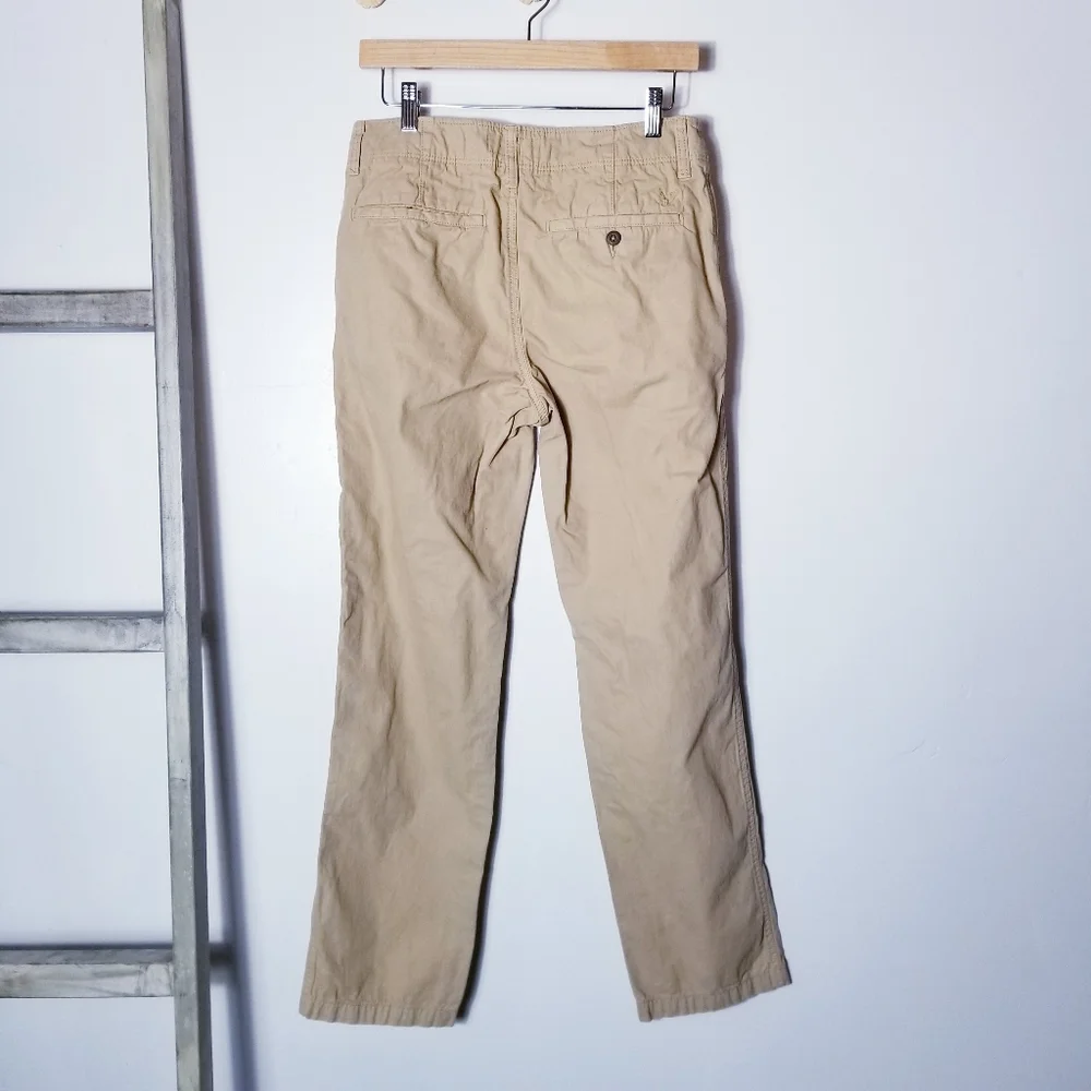 AMERICAN EAGLE OUTFITTERS MEN'S KHAKI ORIGINAL STRAIGHT DRESS PANTS SIZE 30X32